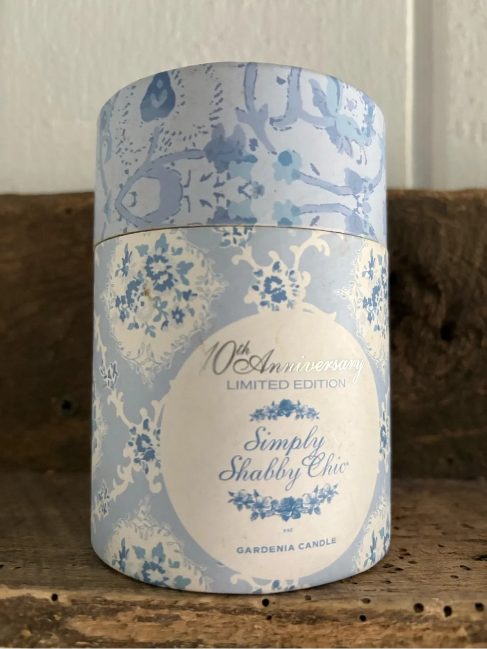 Simply Shabby Chic Light Blue Candle Holder Box - Limited Edition NO CANDLE